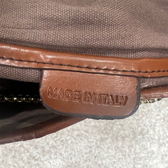 Burberry Beige/Brown Haymarket Check Canvas and Leather Drawstring Bucket Bag - Picture 10 of 16